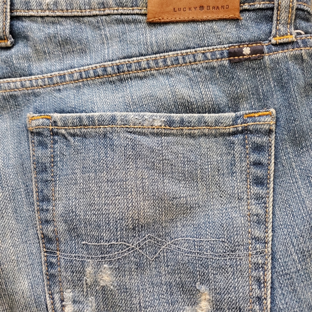 Lucky Brand Sienna Cigarette Distressed Boyfriend Jeans - Picture 5 of 7